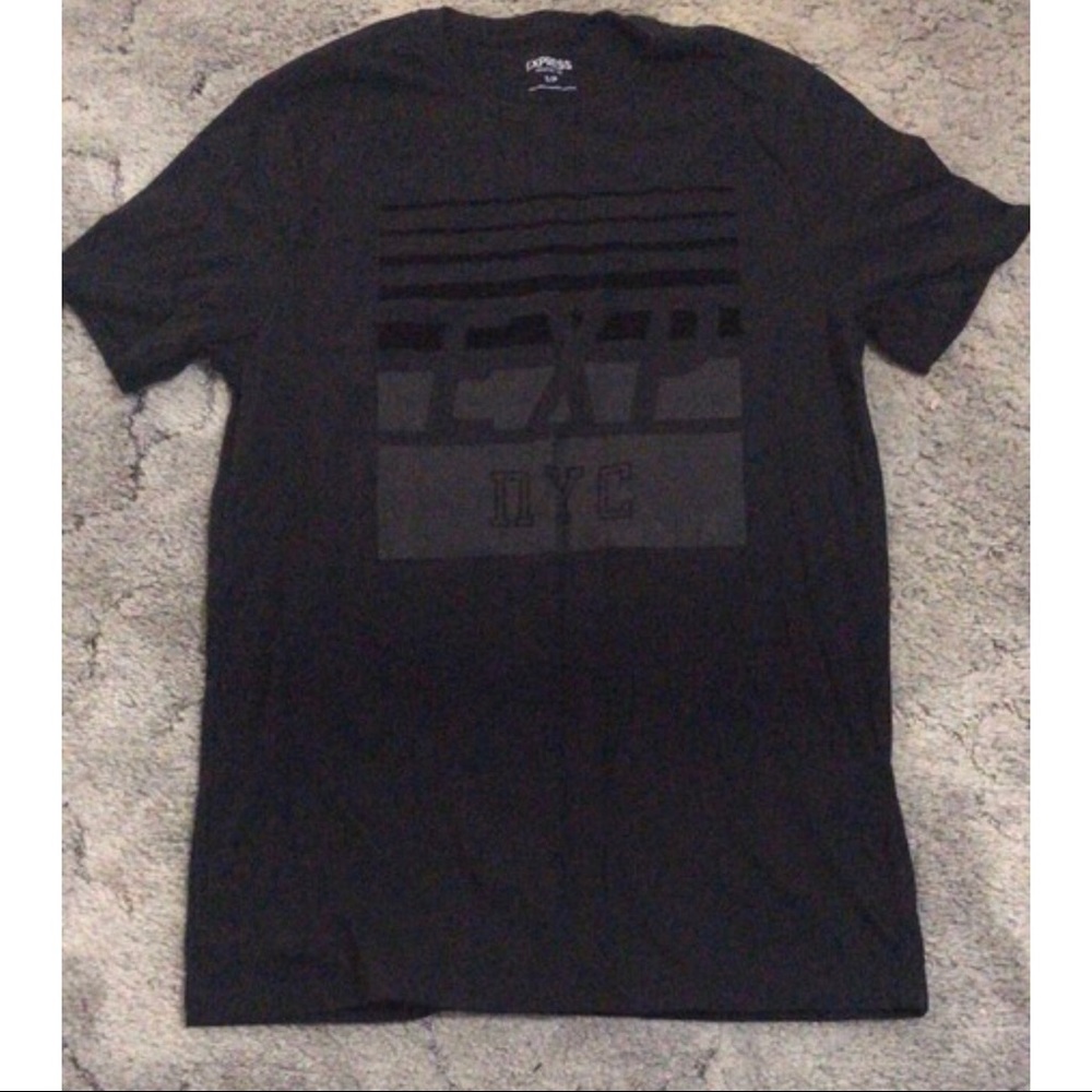 Black graphic tee